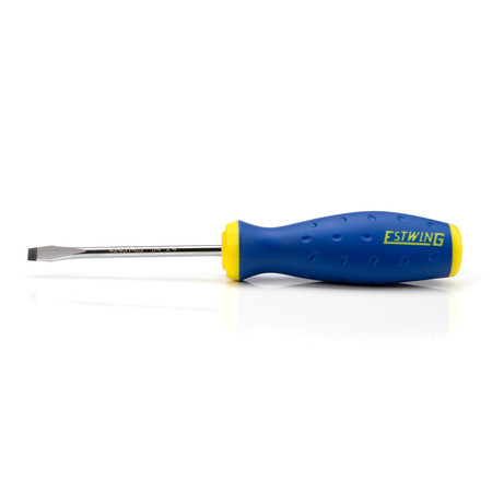 Estwing 1/4" x 4" Magnetic Slotted Tip Screwdriver with Ergonomic Handle 42451-03